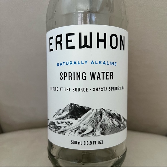 Erewhon Market Branded Logo 16.9oz Clear Glass Water Bottle Reusable Recycled - Picture 4 of 6